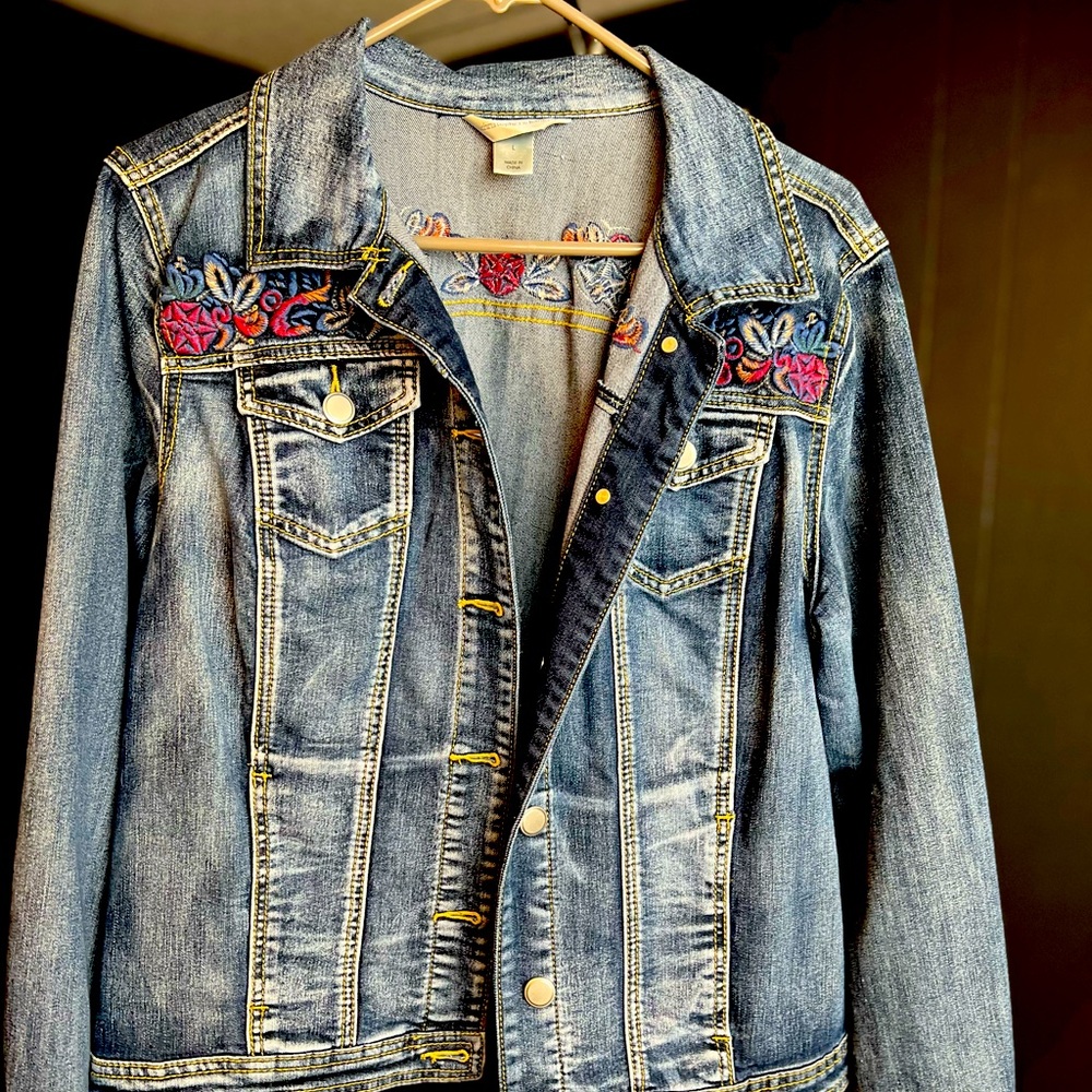 Women’s Denim Jacket by Christopher & Banks. Large